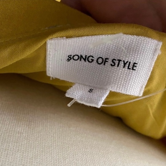 REVOLVE Song of Style Sloan Mini Yellow Floral Tiered Dress Size Small NEW - Picture 7 of 11